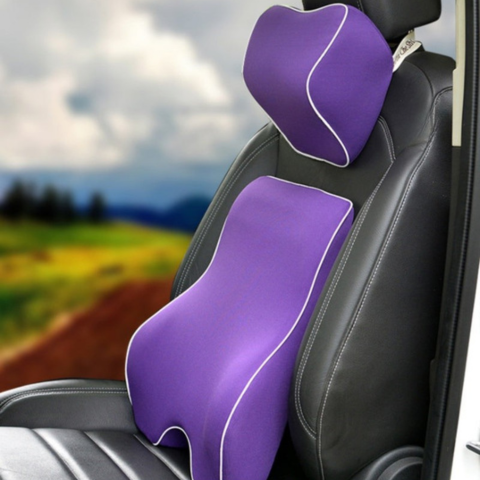 Μαξιλάρι οσφυϊκής στήριξης και προσκέφαλου από αφρό μνήμης - Άνεση και ανακούφιση της πλάτης