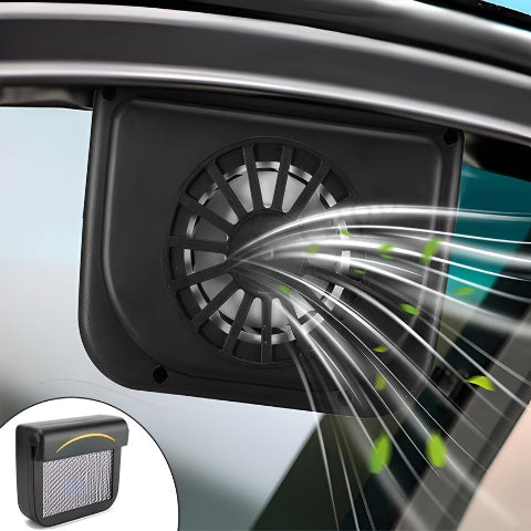 Ventilador Solar Para Coche – Frescura Inmediata