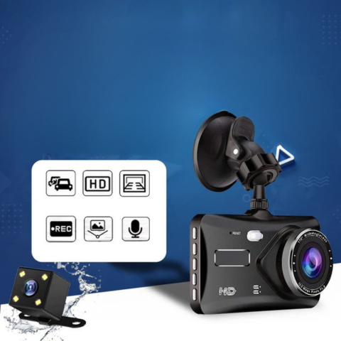 Dashcam Přední A Zadní — Jasné A Přesné Záznamy