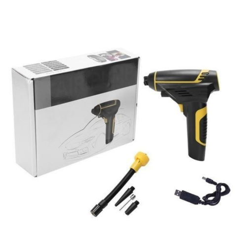 Hordozható Autós Légkompresszor – Digitális Kijelző és LED Fény