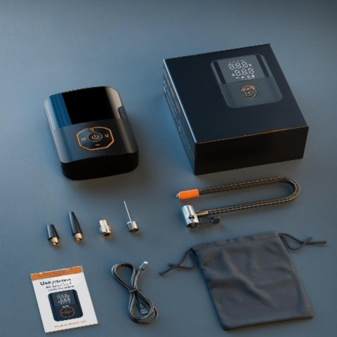 ポータブルエアコンプレッサー — 高速で強力なワイヤレスエアポンプ