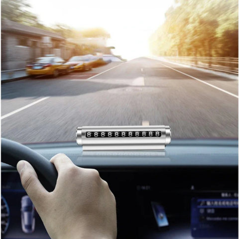 Προσωρινή Πινακίδα Στάθμευσης — Ορατός Αριθμός Τηλεφώνου