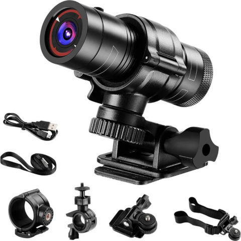 Camera Impermeabile Per Manubrio E Casco – Ideale Per Ciclismo E Moto