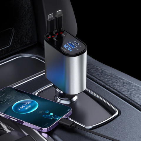 Schnellladegerät – Kompatibilität mit iPhone und USB-C 