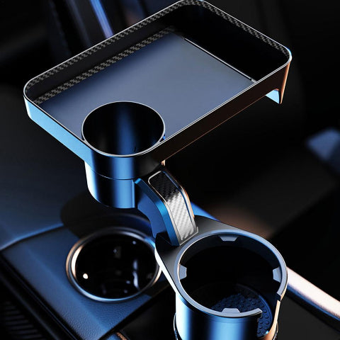 Car Storage Support – Integrated Tray and Cup Holder 