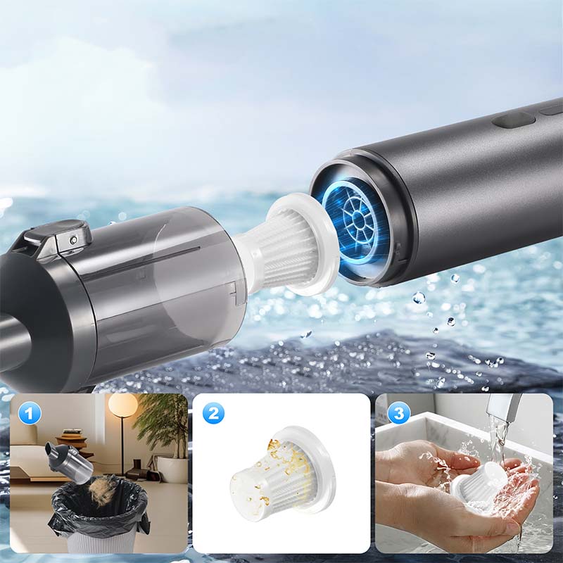 Högpresterande sladdlös bilsugare - snabb rengöring och bekväm användning