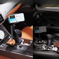 Autós telefon támogatás – Rögzítés a pohártartóban 