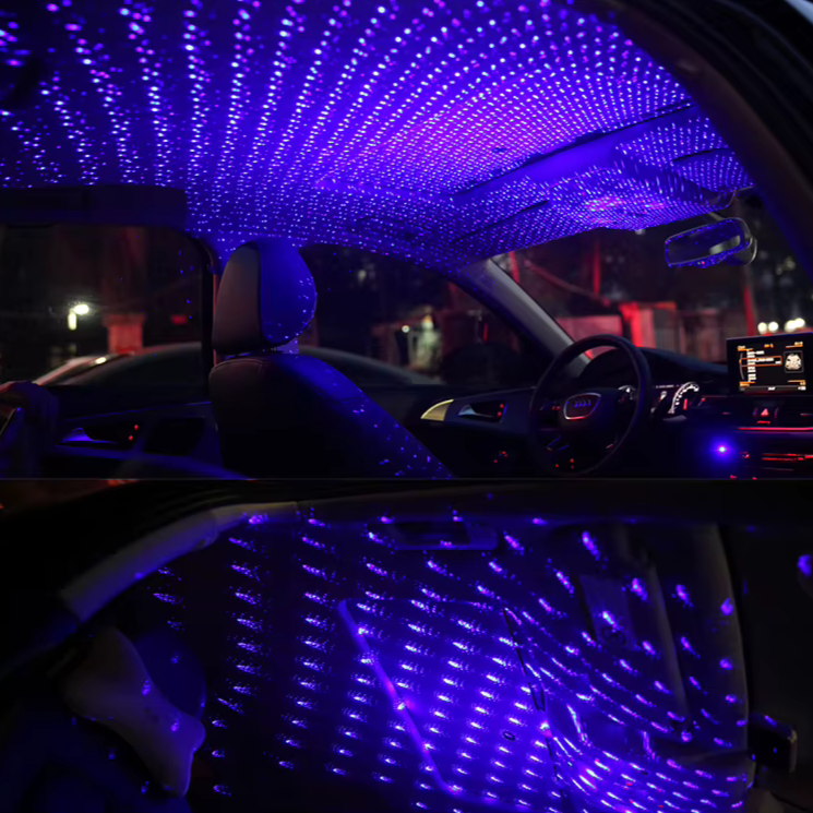 LED Verlichting Sterrenhemel Voor Autodak — Magische Nacht Sfeer 