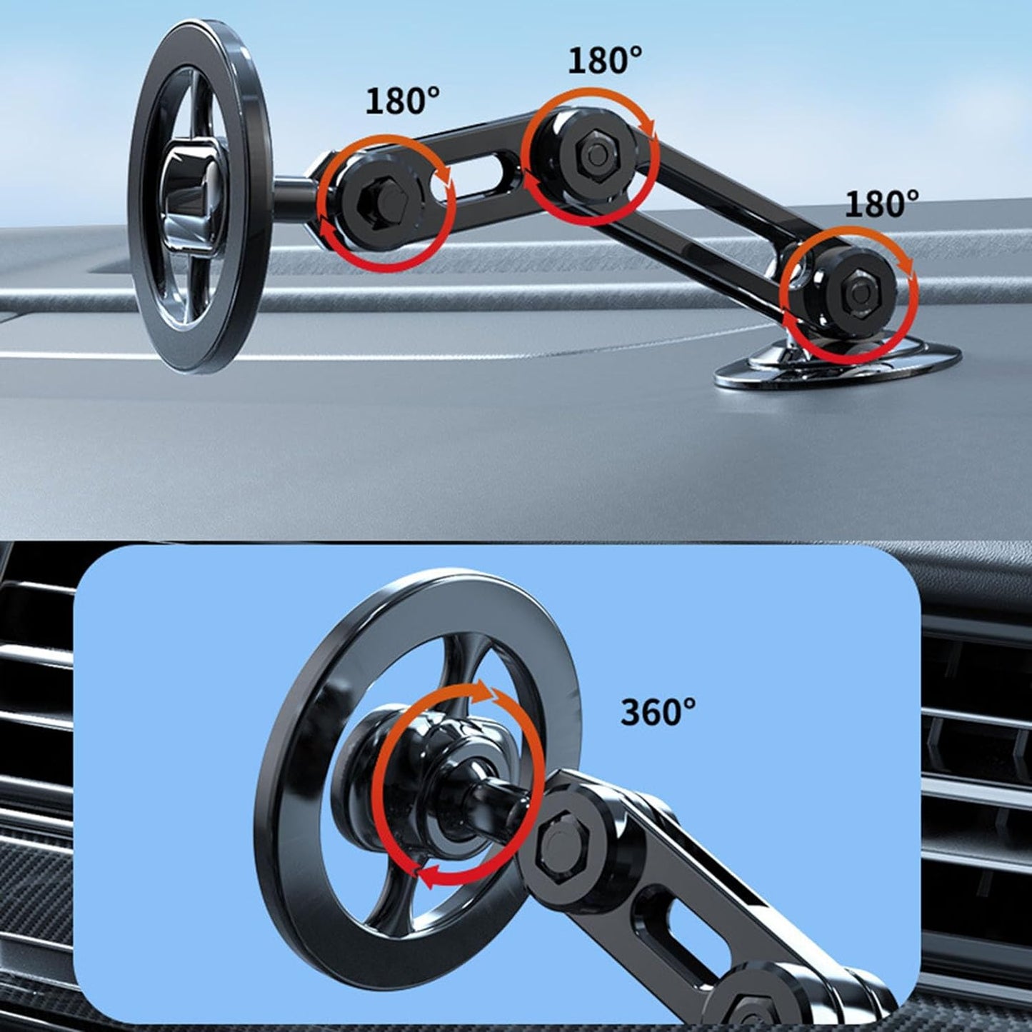 Suport de telefon magnetic 360 universal 
