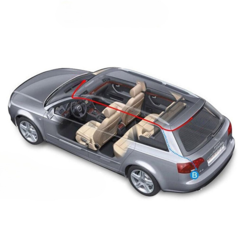 كاميرا لوحة القيادة 3 قنوات Full HD 1080p مع شاشة — رؤية أمامية، خلفية وداخلية 