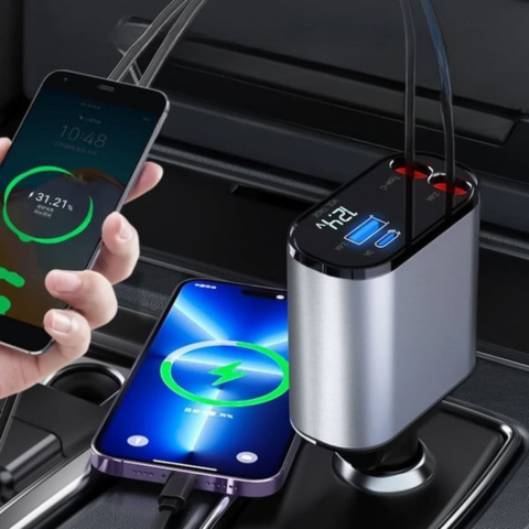 Schnellladegerät – Kompatibilität mit iPhone und USB-C 