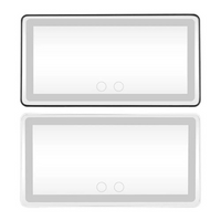 Miroir LED De Pare-Soleil Pour Voiture – Éclairage Ajustable Et Rechargeable