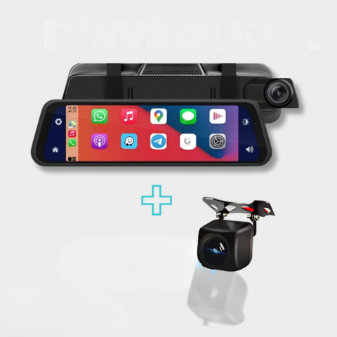 Älykäs taustapeili etu- ja takakameralla - HD-näkymä ja pysäköintiavustin