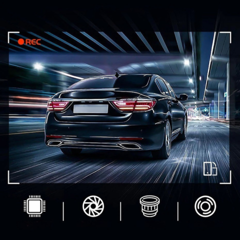 Dashcam Doble Objetivo – Vigilancia Total y Conexión WiFi 