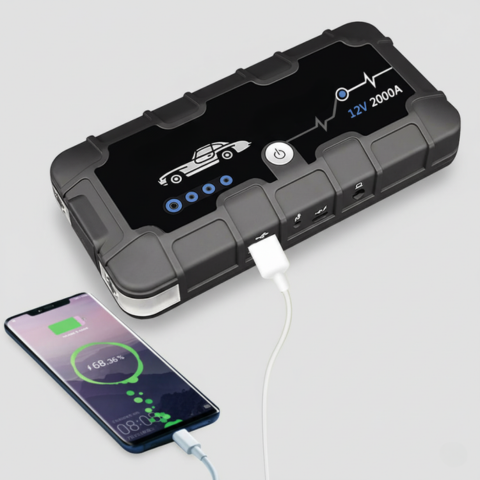 Batteri Starter 12V 2000A — Hurtig Opladning & Multi-Brug 