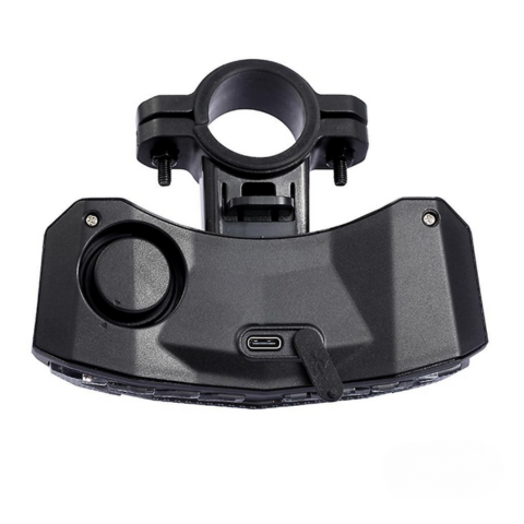 Luz trasera multifunción para bicicleta - intermitente, freno y alarma