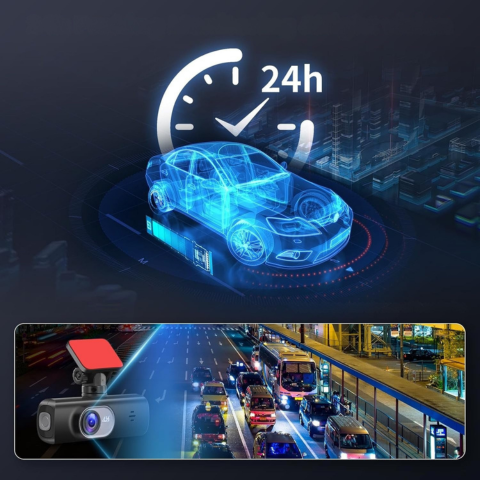 Dashcam Doble Objetivo – Vigilancia Total y Conexión WiFi 