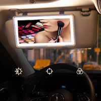 Miroir LED De Pare-Soleil Pour Voiture – Éclairage Ajustable Et Rechargeable