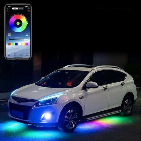 Kit LED Neon pentru Mașină — Iluminare de Jos Multicolor 