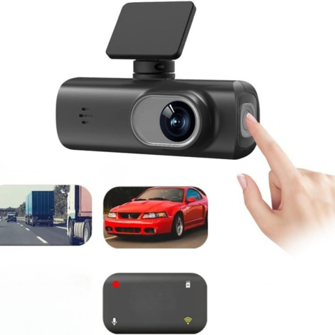 Dashcam Doble Objetivo – Vigilancia Total y Conexión WiFi 