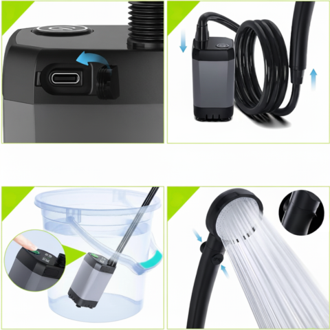 Portable Rechargeable Shower — Freedom, Comfort & Versatility 