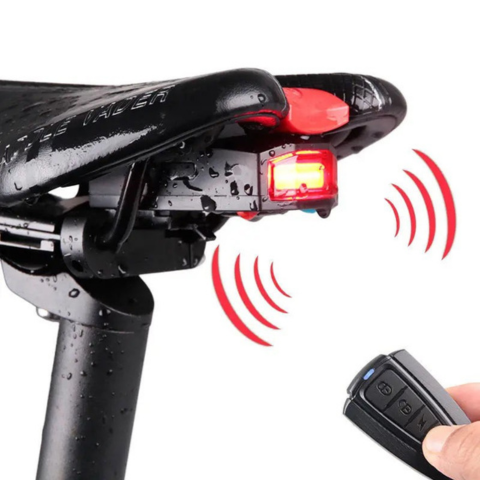 Faro Posteriore Senza Filo Per Bici – Allarme Integrato E Telecomando 