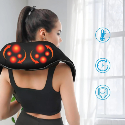 Vyhřívací masážní přístroj — Uvolnění pro krk, záda a ramena 
