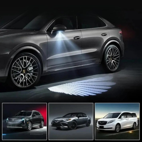 ضوء باب السيارة بأجنحة الملاك - تأثير بصري وأسلوب فريد من نوعه