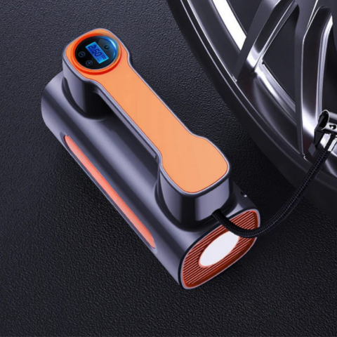 Přenosný vzduchový kompresor - digitální displej a nastavitelný tlak