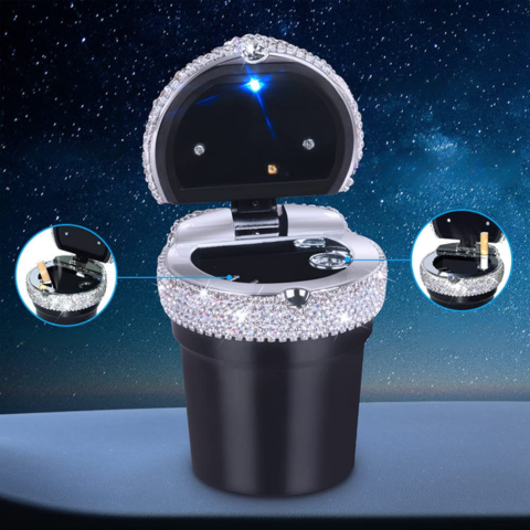 Brilantní mini popelník do auta - elegantní design a kouřotěsný uzávěr