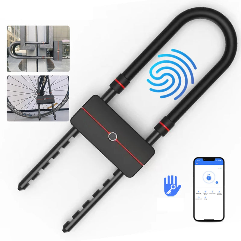 Antivol de bicicletă conectat Bluetooth & amprentă 